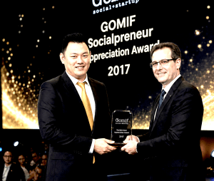 Larry Tey Por Yee, Gomif Socialpreneur Appreciation Award 2017